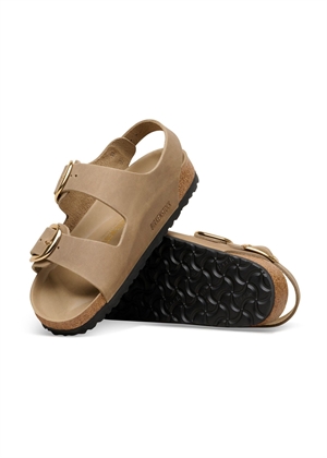 Milano Big Buckle LEOI sandal Tabacco Brown Birkenstock 